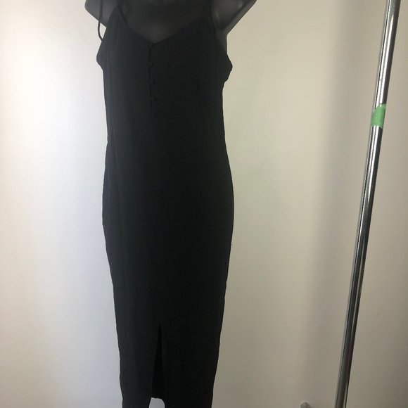 Topshop Summer Black Dress Size 6 - Picture 1 of 7